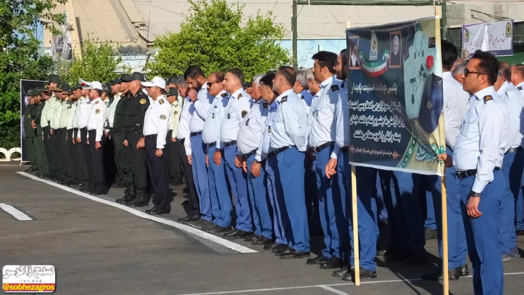 صبحگاه مشترک نیروی انتظامی در گچساران+ تصاویر