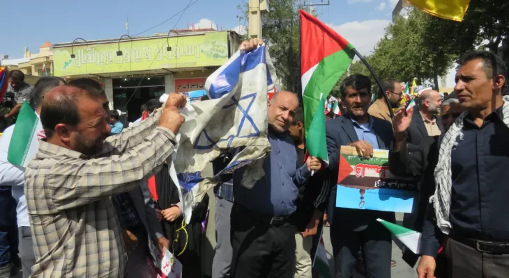 خروش کهگیلویه‌وبویراحمدی‌ها در حمایت از فلسطین