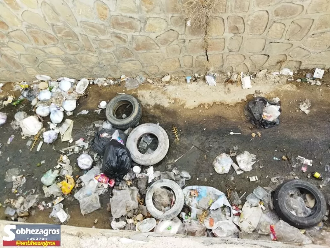 بحران زباله در مرکز شهر یاسوج