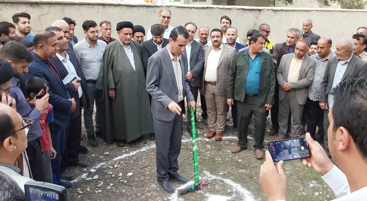 کلنگ‌زنی گازرسانی به روستاهای لنده