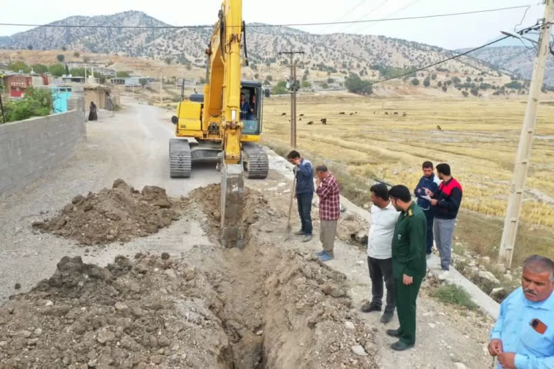 آغاز  عملیات آبرسانی به روستای ساران شهرستان بویراحمد