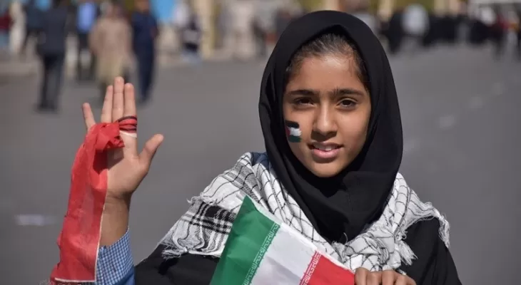 حضور نسل‌های مختلف در راهپیمایی حمایت از غزه