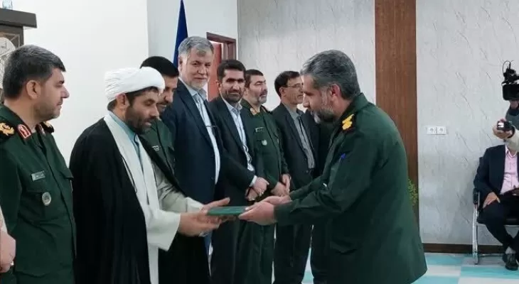 مراسم معارفه مسئول جدید بسیج سازندگی سپاه فتح