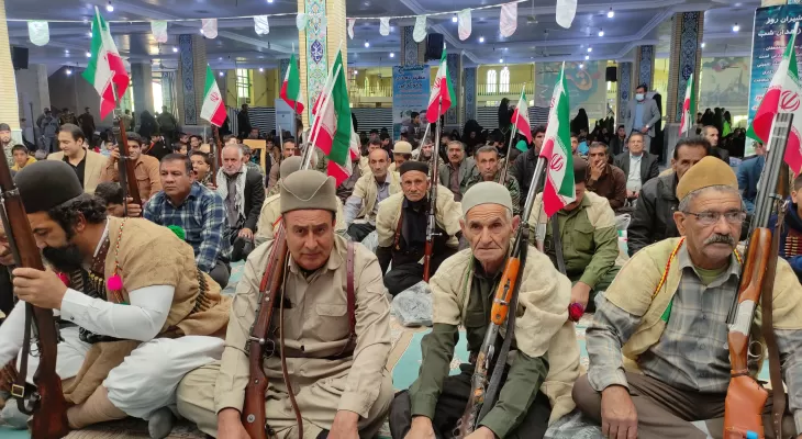 همایش اقتدار بسیجیان در دهدشت برگزار شد