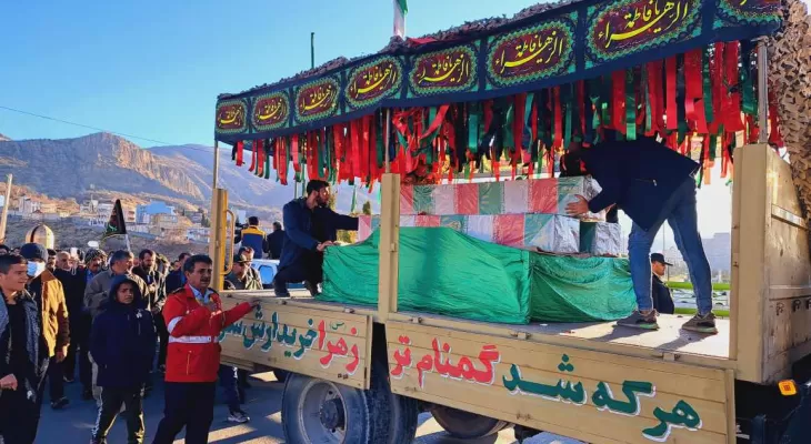 تشییع شهدای گمنام در یاسوج+ تصاویر