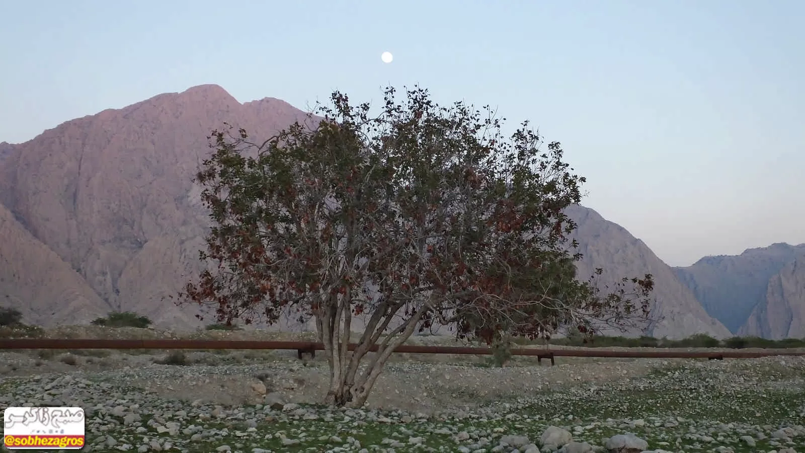 ماه‌ روز روشن در آسمان گچساران