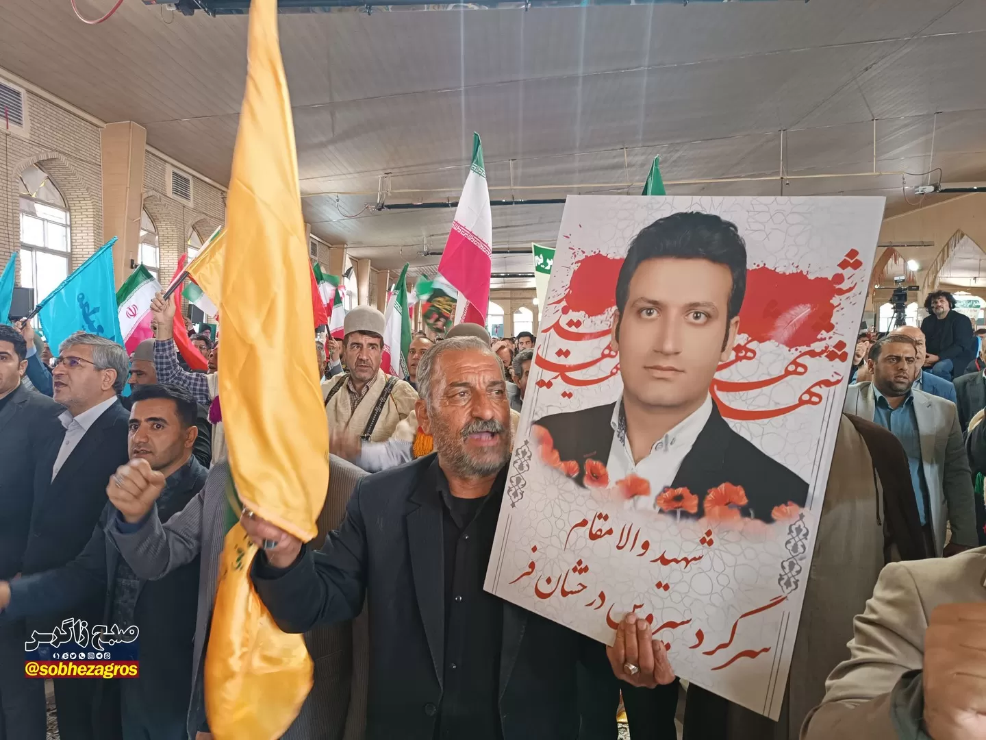 حضور باشکوه مردم‌یاسوج در مراسم گرامیداشت حماسه‌9دی