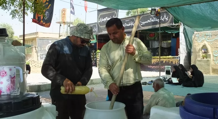 حال و هوای اربعین در موکب شهدای گچساران