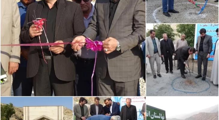 افتتاح و کلنگ‌زنی پروژه‌های عمرانی لنده