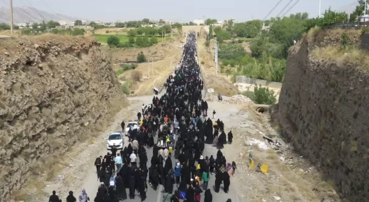 راهپیمایی جاماندگان اربعین دریاسوج