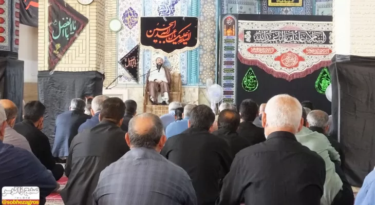 گچساران در سوگ رحلت پیامبر گریست+تصاویر