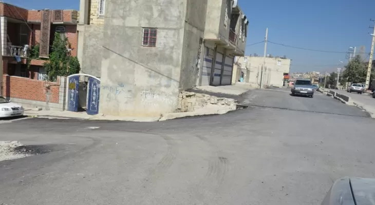 خیابان خلیج‌فارس رنگ آسفالت به خود دید