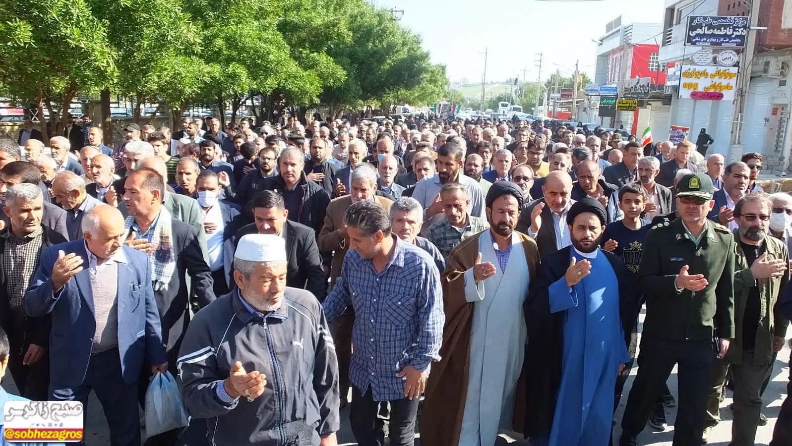 راهپیمایی مردم گچساران در محکومیت جنایت تروریستی کرمان