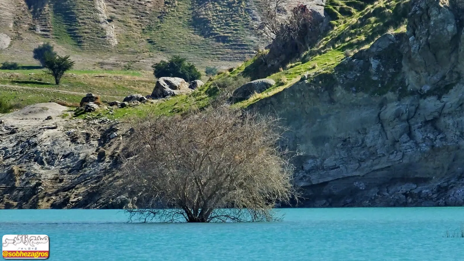 دریاچه زیبای سد «چم شیر» در گچساران+ تصاویر