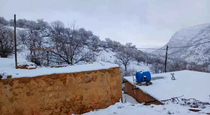 روستاي «تاكسيسه» سفيد پوش شد