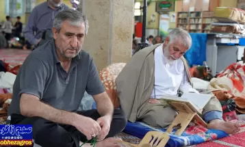 مراسم معنوی اعتکاف در مساجد یاسوج برگزار شد