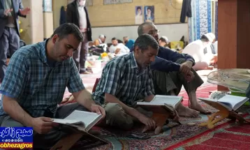 مراسم معنوی اعتکاف در مساجد یاسوج برگزار شد