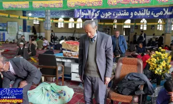 مراسم معنوی اعتکاف در مساجد یاسوج برگزار شد