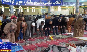 مراسم معنوی اعتکاف در مساجد یاسوج برگزار شد