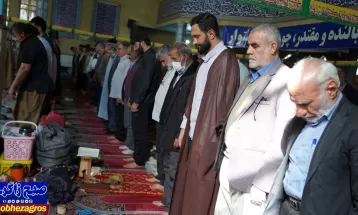 مراسم معنوی اعتکاف در مساجد یاسوج برگزار شد