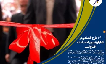 ۱۰۱ طرح اقتصادی در کهگیلویه وبویراحمد آماده افتتاح