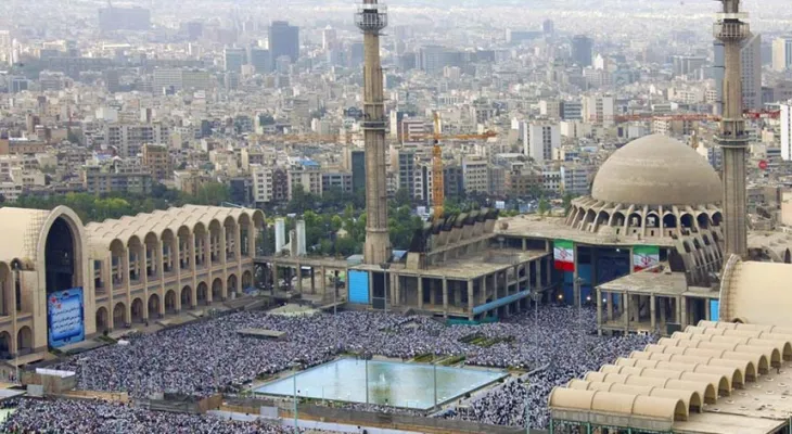 تصاویر ارسالی گچسارانی‌ها از حال‌‌وهوای مصلای تهران