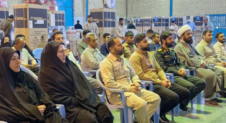 توزیع ۴۰ سری جهیزیه به نوعروسان باشتی