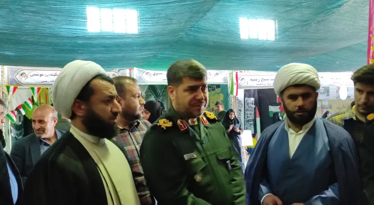 افتتاح نمایشگاه معرفی استعدادهای برتر بسیج در دهدشت