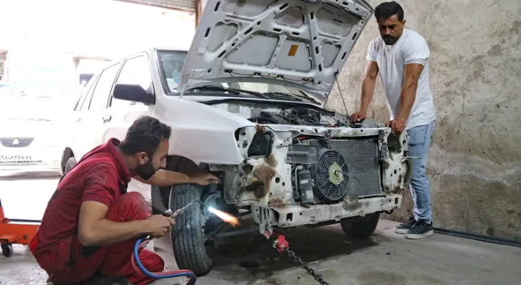 لذت کار در شهرک مکانیک‌های گچساران