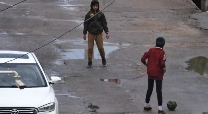 گچساران در یک روز بارانی