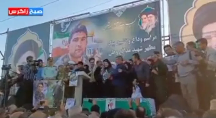 آخرین صحبت همسر شهید جهاندیده خطاب به اسرائیل