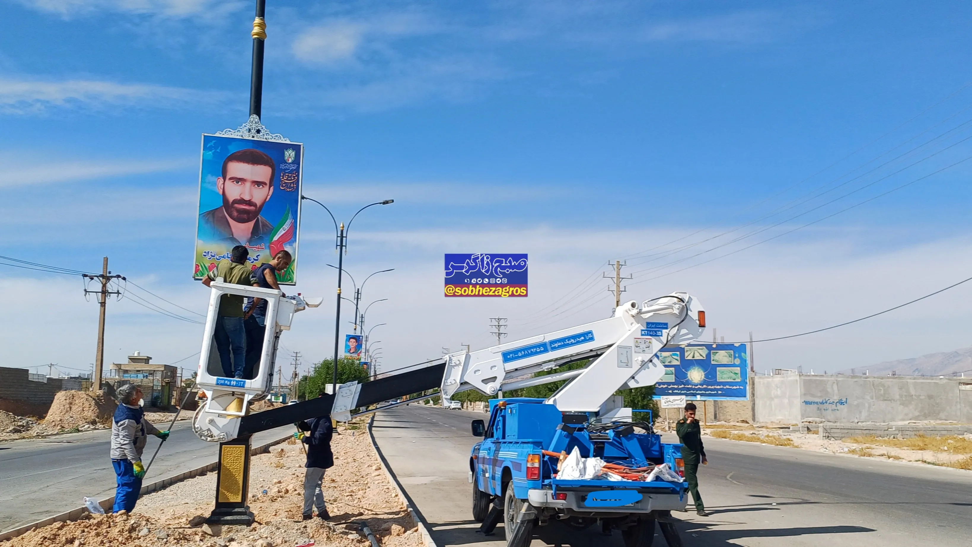 تمثال شهدا در بلوار ورودی لیکک نصب شد