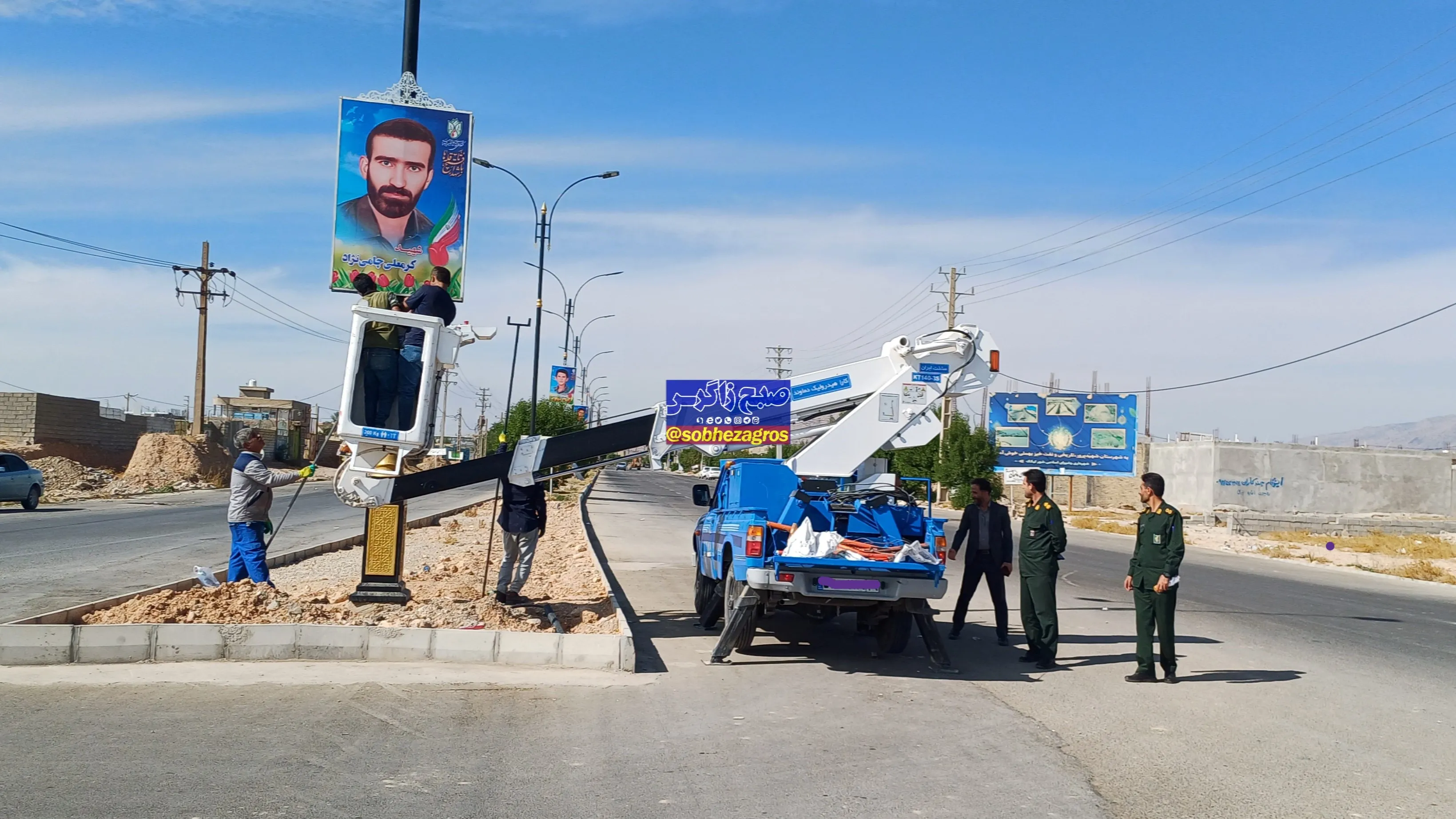 تمثال شهدا در بلوار ورودی لیکک نصب شد