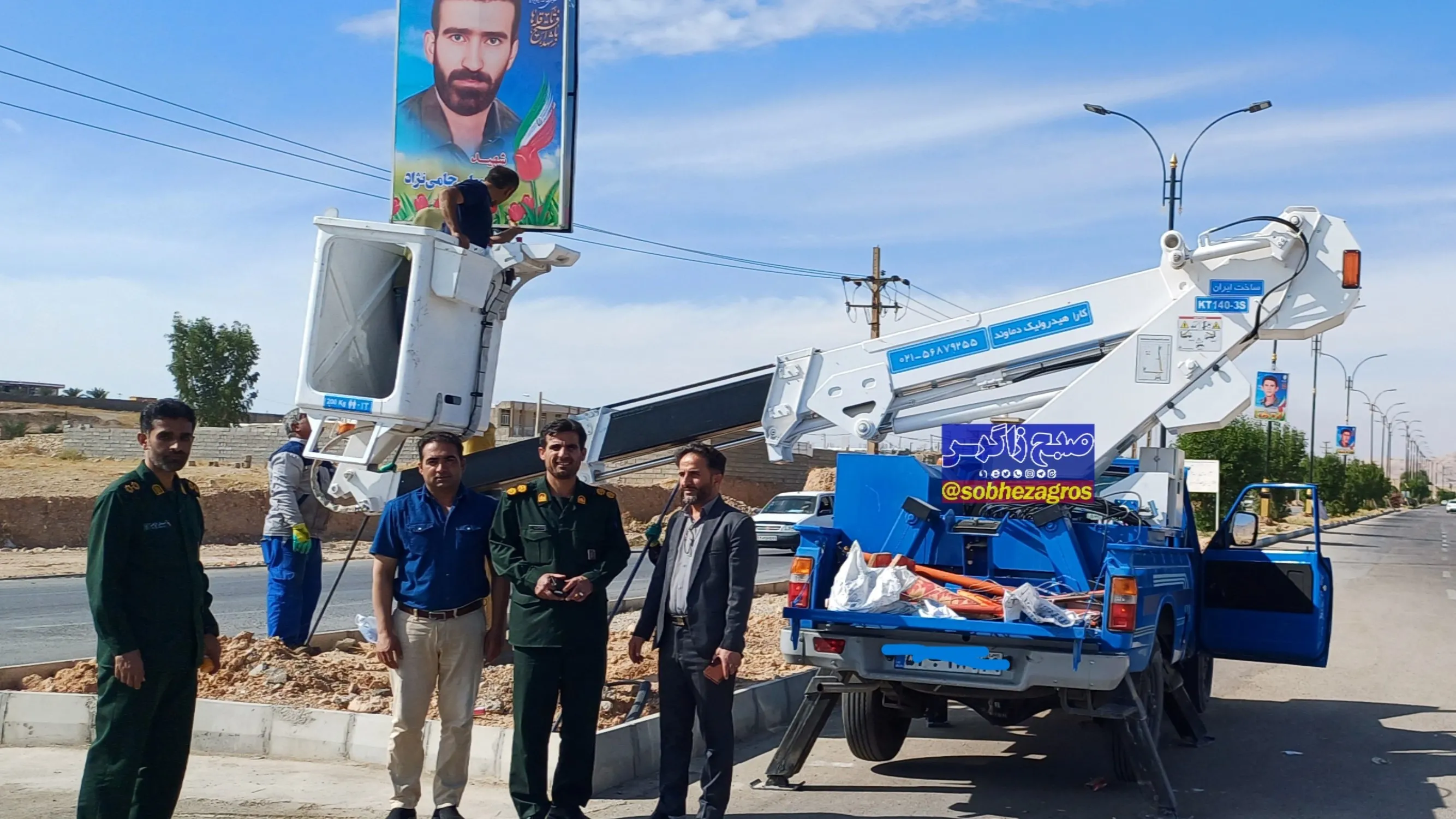 تمثال شهدا در بلوار ورودی لیکک نصب شد