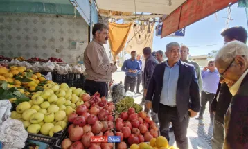 بازدید میدانی  فرماندار باشت از بازار