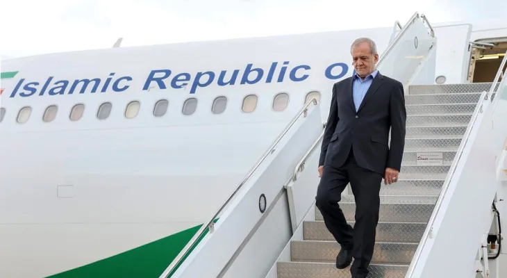 پزشکیان وارد زاهدان شد