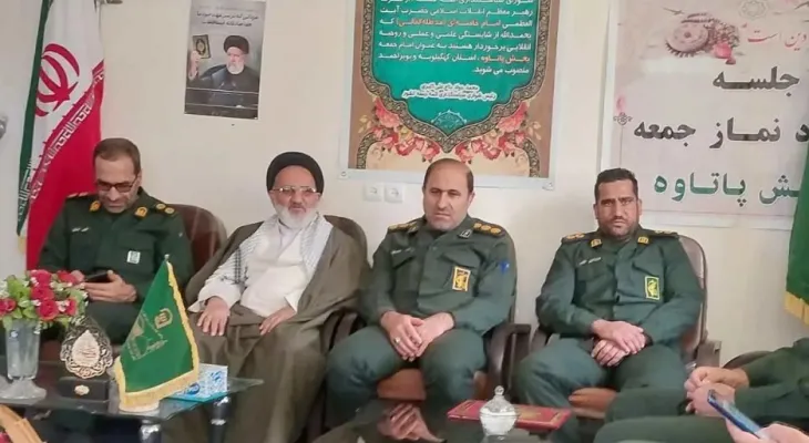 دیدار بسیجیان دنا با امام جمعه پاتاوه