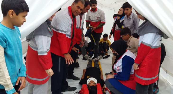 برگزاری مانور ایمنی و زلزله در لنده