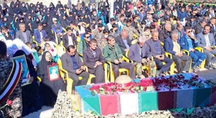 وداع مردم دیار فرهنگ و ادب با شهید گمنام