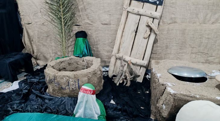 مراسم شب دوم دهه فاطمیه در باشت