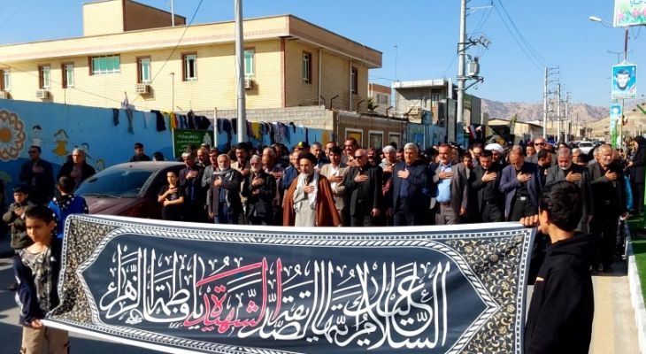 مراسم دسته‌روی سالروز شهادت حضرت فاطمه (س) در لنده