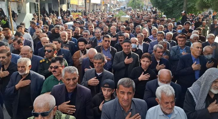 وداع با «شهید گمنام» در سوگواری مادر عالم+ تصاویر