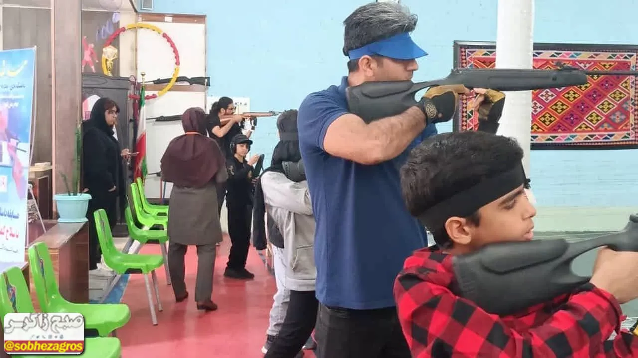 مسابقات تیراندازی تفنگ بادی در گچساران