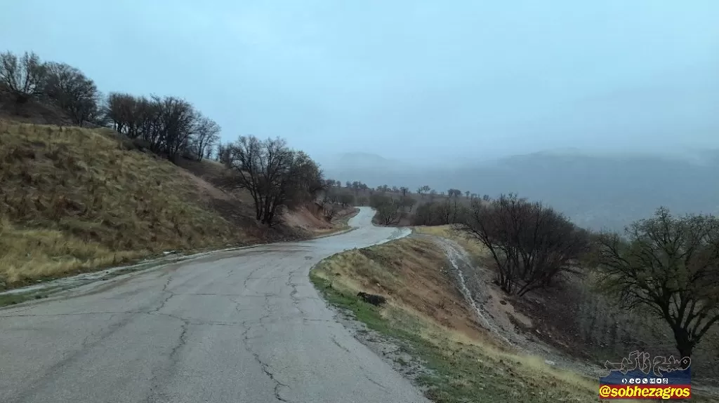 جلوه‌های باران بهاری در روستای احمدغریب پاتاوه