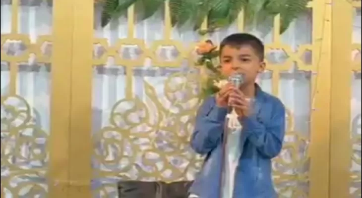 رجز خوانی نوجوان یاسوجی در محکومیت رژیم‌صهیونیستی