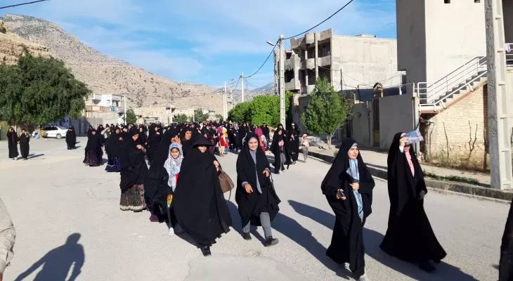 برگزاری همایش پیاده‌روی بانوان در چرام