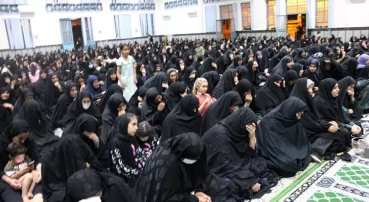 عزاداری مردم چرام در سوگ سیدالشهدای خدمت