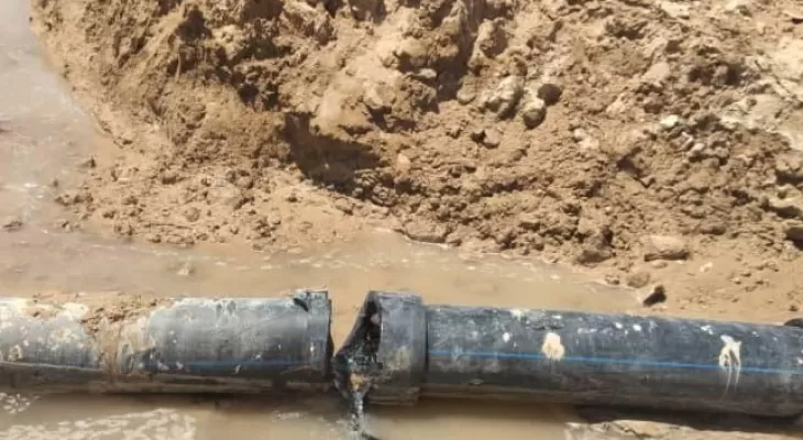 بی احتیاطی پیمانکار آب شهرلیکک را قطع کرد
