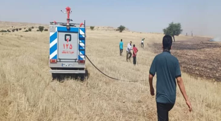 ۲۰ هکتار از مراتع بهمئی طعمه حریق شد