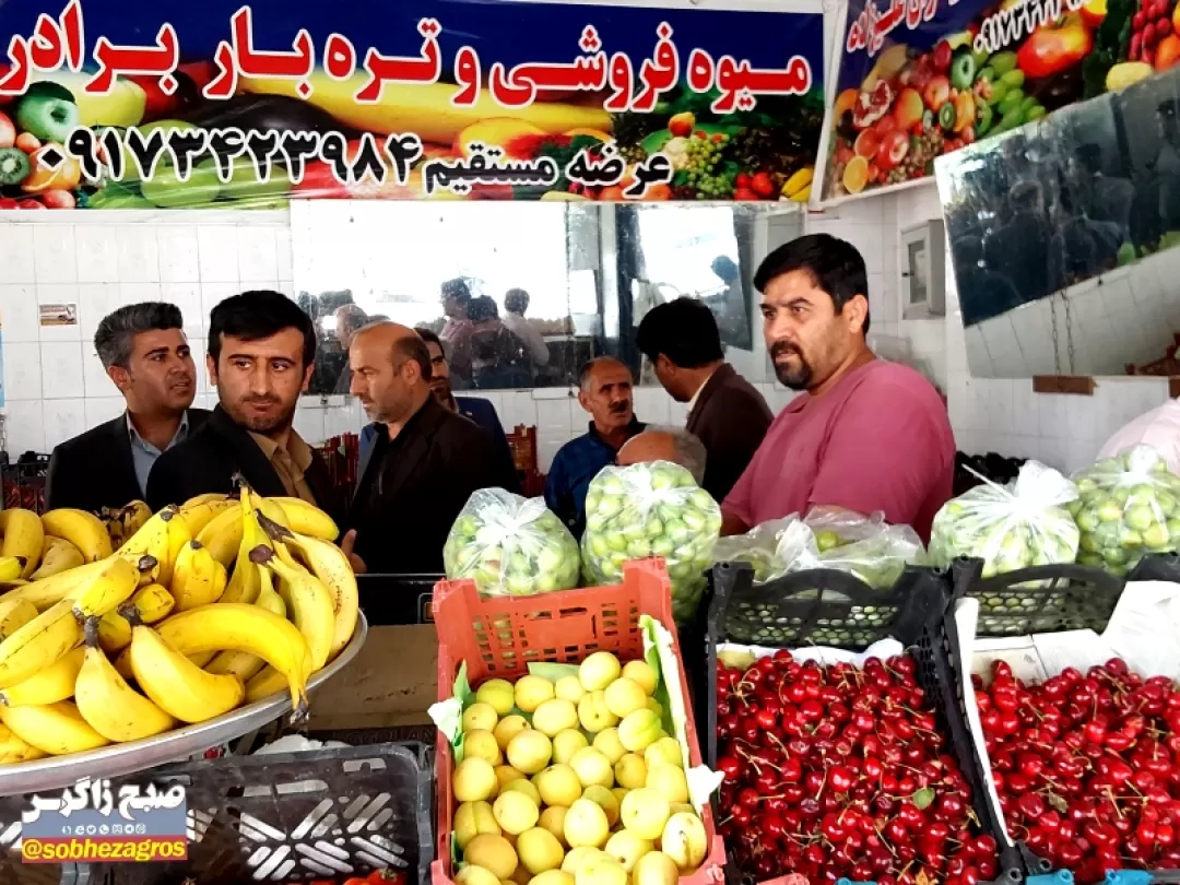 بازدید سرزده دادستان لنده از بازار شهر